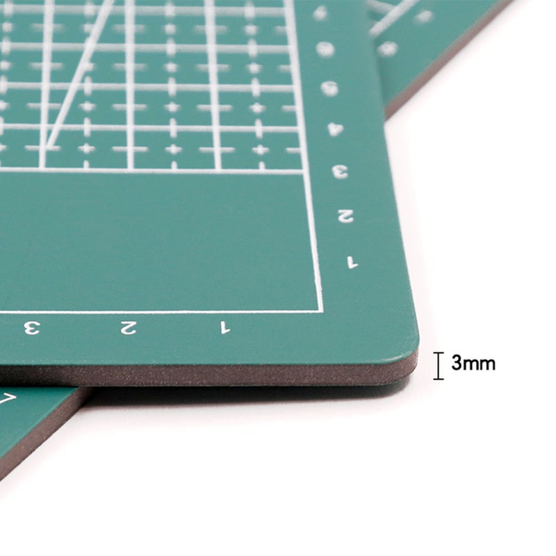 A4 Self Healing Cutting Mat Double-sided Non-slip PVC Cutting Board with Grid Lines Angles Design 3mm Thickness for Scrapbooking Art & Craft Projects - Image 3