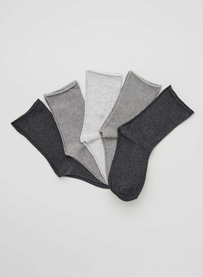 Kiabi Pack of 5 pairs of plain socks 