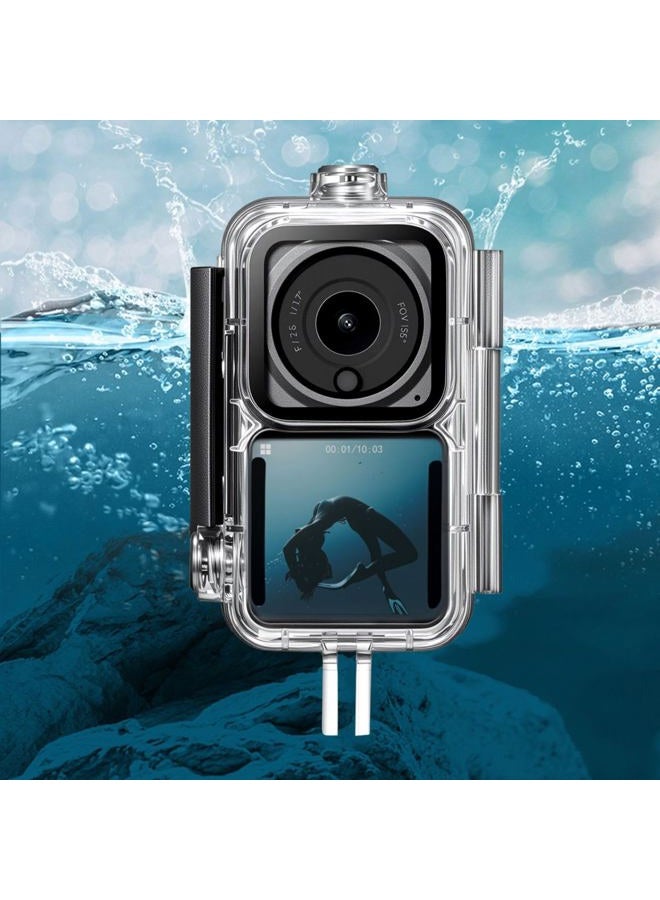 Camkix Waterproof Case Compatible with DJI Action 2 Power Combo or DJI Action 2 Dual-Screen Combo -Transparent - Protects Up To 147ft/45M Underwater - Clear Display - Diving, Skiing, Snorkeling Case - Image 3