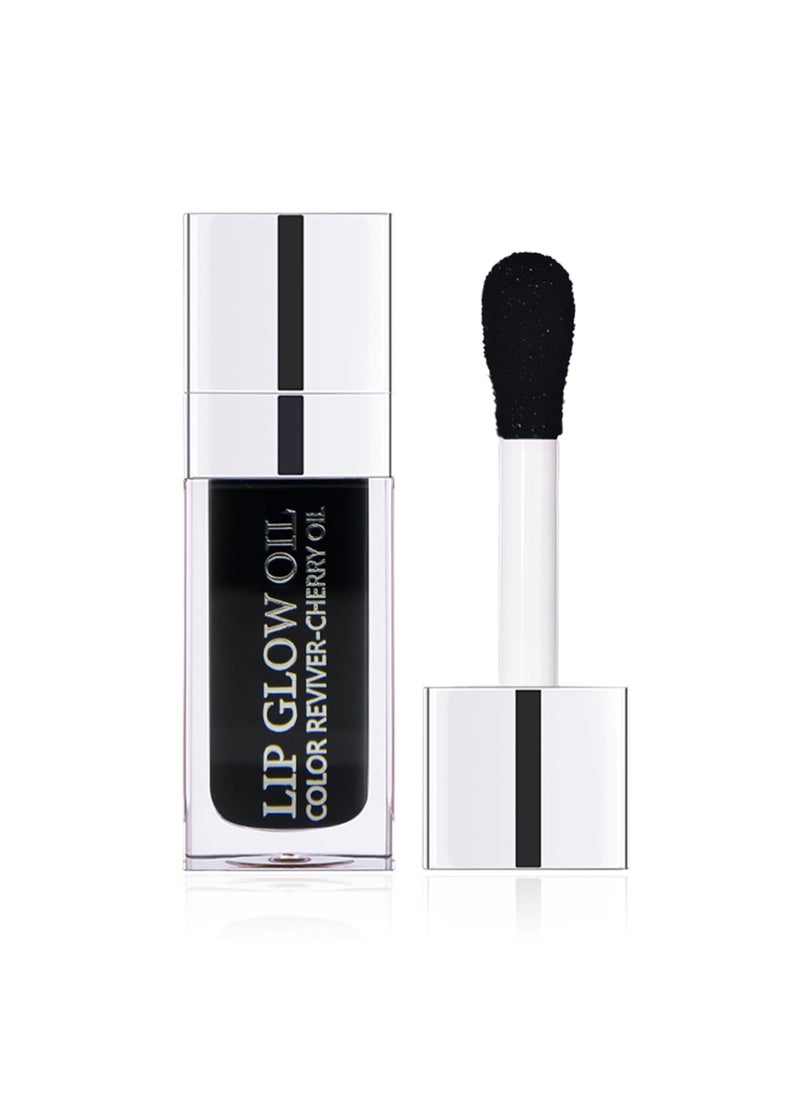 Sea-Maid - Plumping Lip Gloss Hydrating Lip Gloss Tinted Lip Balm Big Brush Head Glitter Shine Long Lasting Nourishing Nonsticky Fresh Texture Black - Image 1