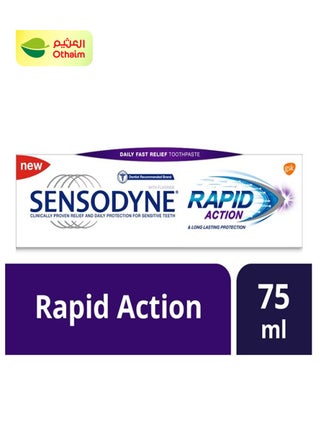 Sensodyne Rapid Action ToothPaste for Sensitive Teeth, 75 ml - pzsku/Z3C032A4C83C7238AC525Z/45/1741329762/526045d0-eb6e-48c6-8bf7-7c434d33f160