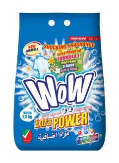 WOW Wow Detergent Powder 2.5kg - Fresh Lime Green Formula  - Image 1