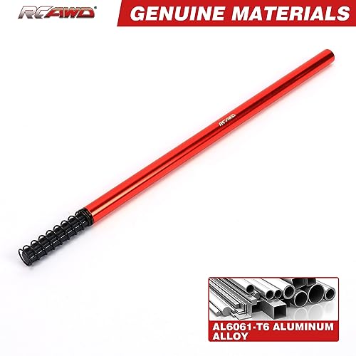 RCAWD Alum 205MM Center Driveshaft for ARRMA Big Rock Senton Typhon 3S BLX Upgrade Parts (Red) - Image 3