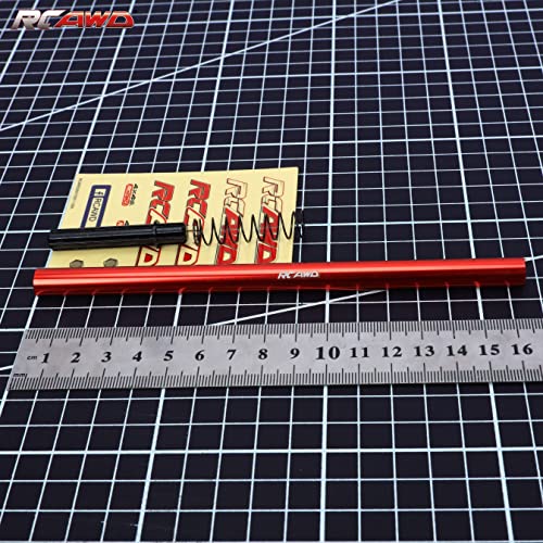 RCAWD Alum 205MM Center Driveshaft for ARRMA Big Rock Senton Typhon 3S BLX Upgrade Parts (Red) - Image 5