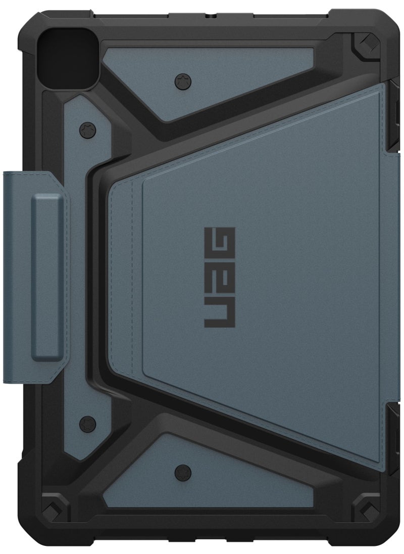 Urban Armor Gear - UAG Metropolis SE for iPad Pro 11 inch Case Cover (2024) M4 with Pencil Holder and Adjustable Multi-Angle Viewing Stand - Cloud Blue - Image 1