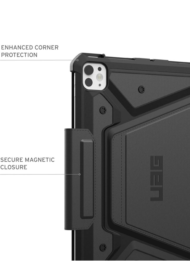 Urban Armor Gear - UAG Metropolis SE for iPad Pro 11 inch Case Cover (2024) M4 with Pencil Holder and Adjustable Multi-Angle Viewing Stand - Cloud Blue - Image 1