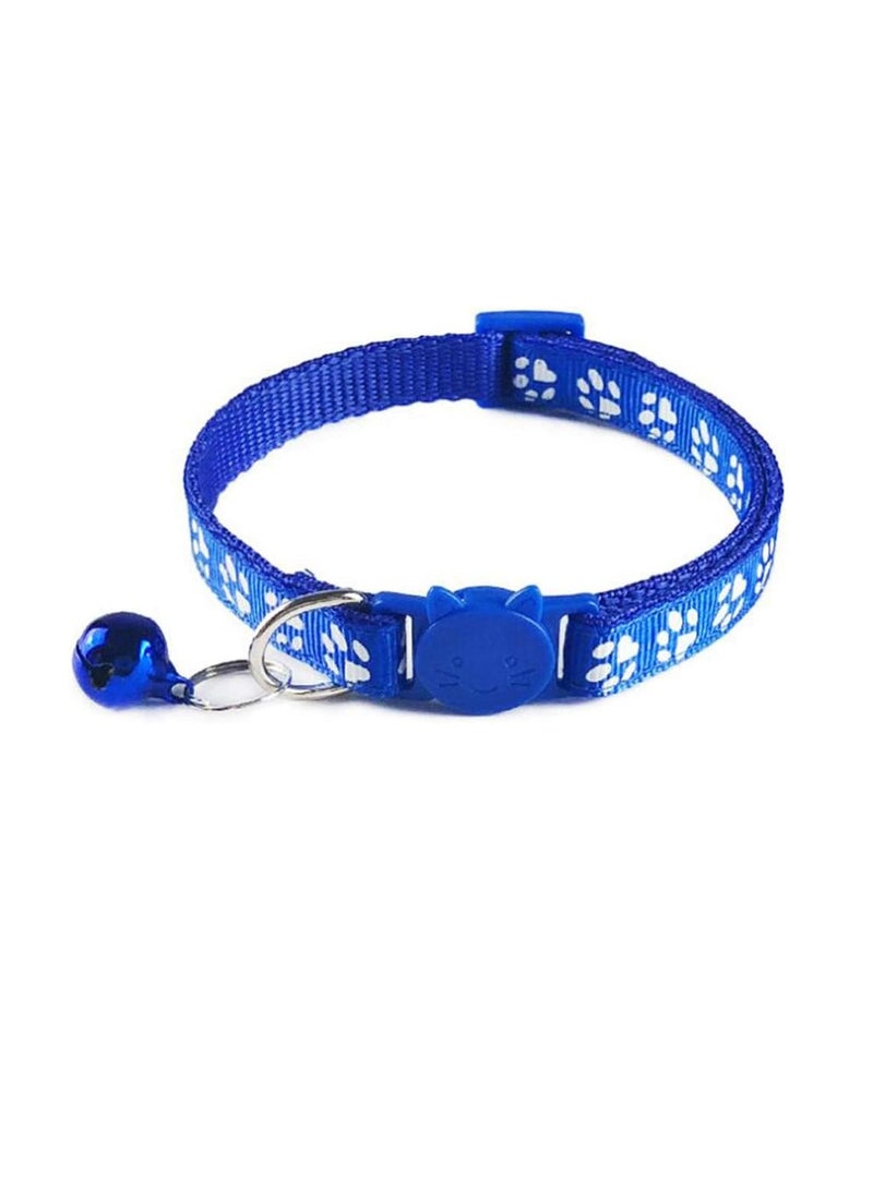 طوقان أمان للقطط من Tafeiya سريعان الفتح مع جرس قابل للتعديل 20 إلى 32 سم مناسب لجميع القطط المنزلية باللون الأزرق والأحمر - Image 3