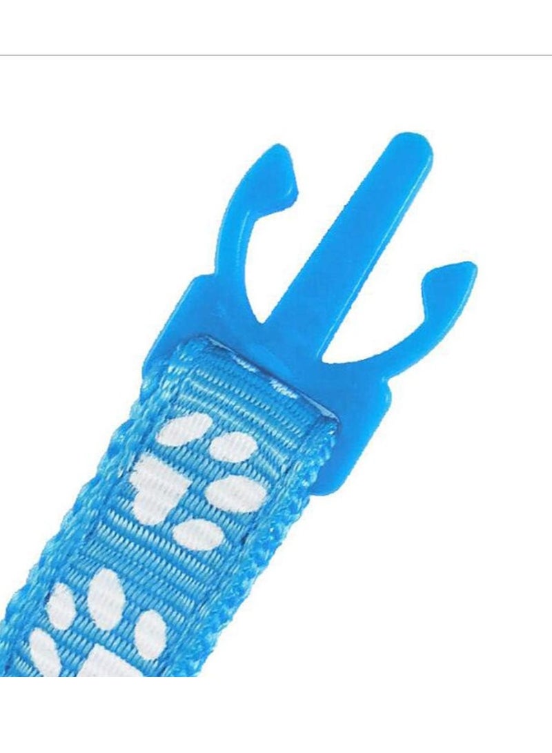 طوقان أمان للقطط من Tafeiya سريعان الفتح مع جرس قابل للتعديل 20 إلى 32 سم مناسب لجميع القطط المنزلية باللون الأزرق والأحمر - Image 4