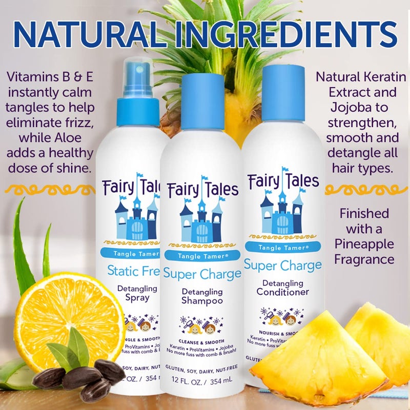 Fairy Tales Tangle Tamer Detangling Conditioner for Kids - Ultra Moisturizing and Anti Frizz Protection - Paraben Free, Sulfate Free - 12 Oz - Image 5