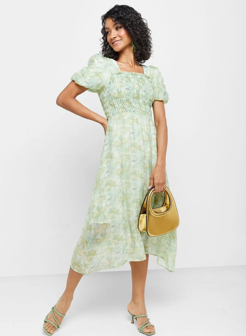 ELLA Floral Chiffon Dress