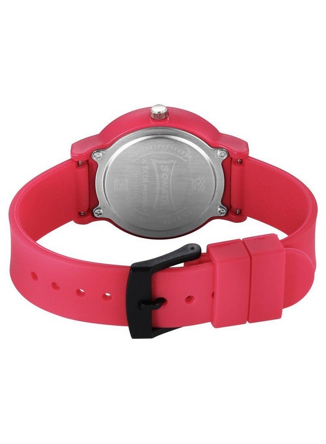 Sonata Splash Quartz Analog Pink Dial Plastic Strap Watch for Women-87048PP04W - Image 4