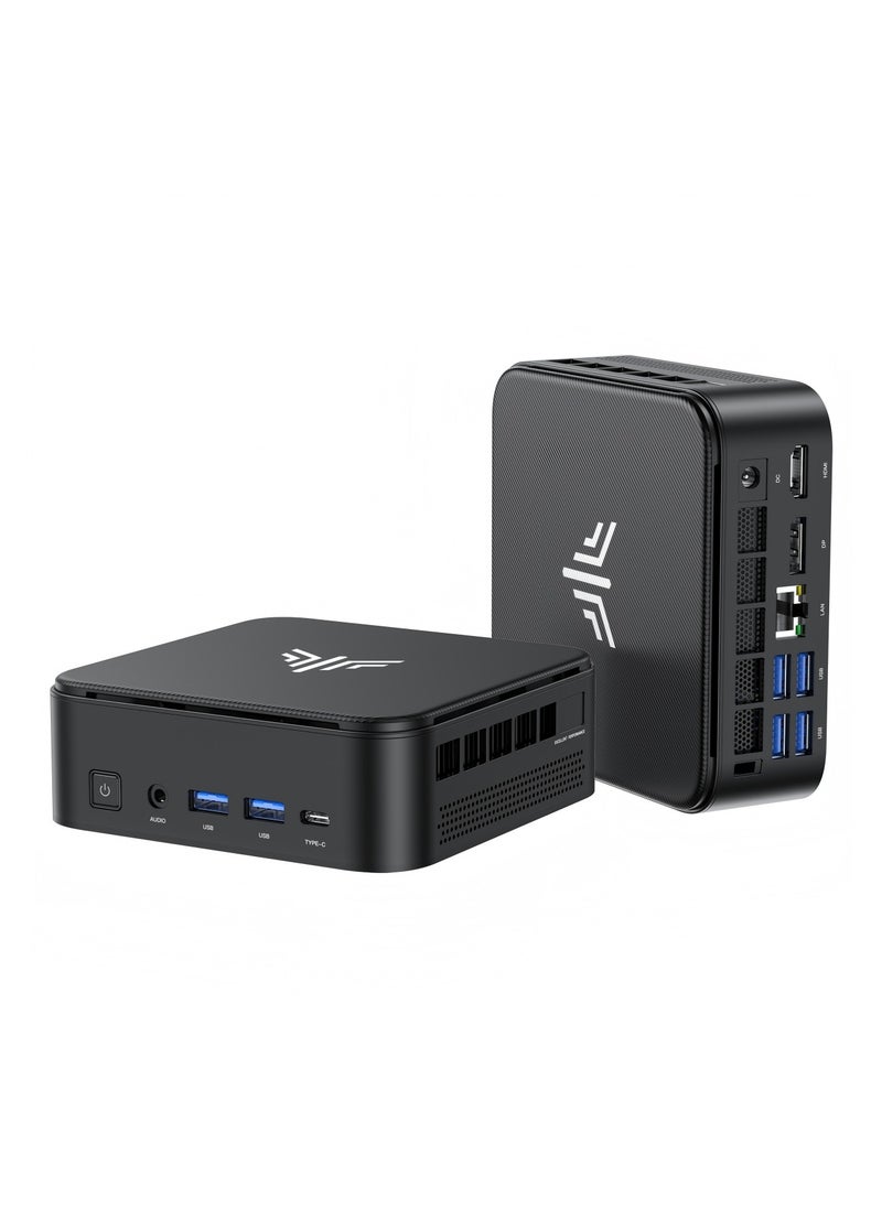 NIPOGI Mini PC with AMD Ryzen5 7430U (up to 4.3GHz), 16GB RAM 512GB ROM, 4K UHD /WiFi6/BT5.2/DP1.4/HDMI2.0/Type-C/Windows 11 Pro  - Image 1