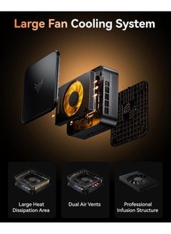 NIPOGI Mini PC with AMD Ryzen5 7430U (up to 4.3GHz), 16GB RAM 512GB ROM, 4K UHD /WiFi6/BT5.2/DP1.4/HDMI2.0/Type-C/Windows 11 Pro  - Image 3
