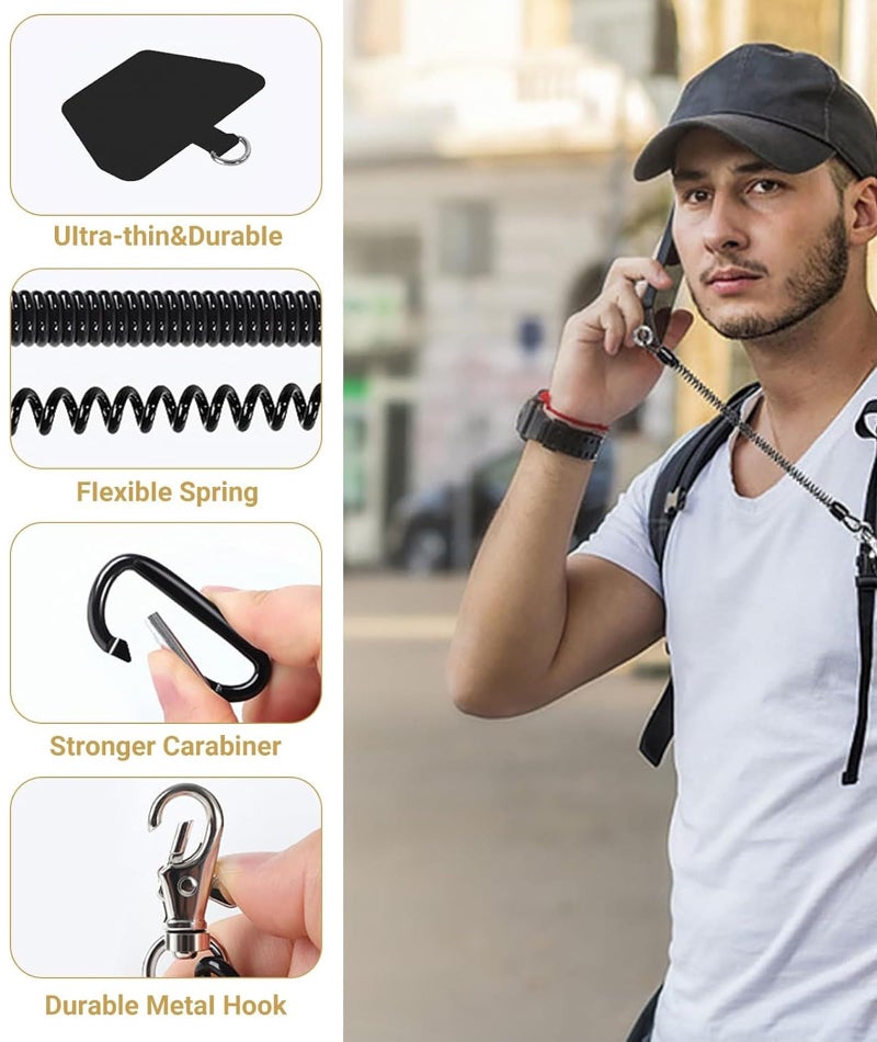 KalamkariX 7PCS Phone Lanyard, Phone Sling with Adjustable Strap, Phone Hanging Chain for Outdoor Activities Like Skiing, Cycling, Hiking, Traveling and Daily Use, Suitable for Gift Giving - Image 3