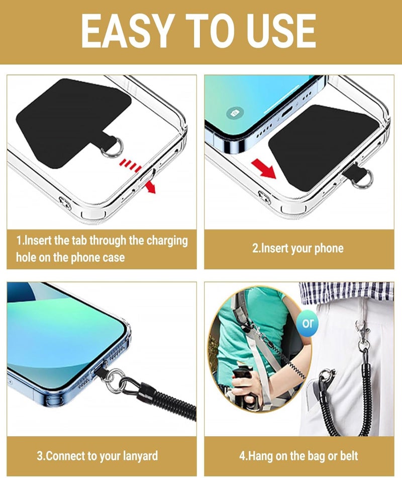 KalamkariX 7PCS Phone Lanyard, Phone Sling with Adjustable Strap, Phone Hanging Chain for Outdoor Activities Like Skiing, Cycling, Hiking, Traveling and Daily Use, Suitable for Gift Giving - Image 4