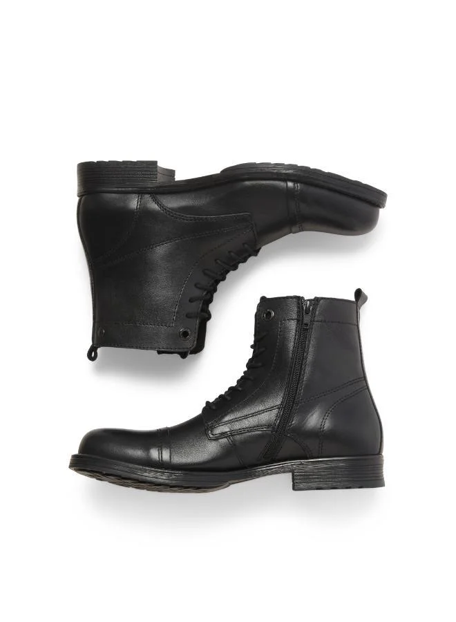 JACK & JONES Pu Lace Up Boots