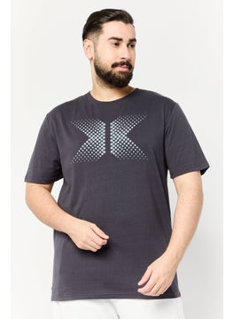 RBX Men Sportswear Fit Short Sleeve Outdoor T-Shirt, Dark Grey  - Image 1