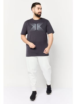 RBX Men Sportswear Fit Short Sleeve Outdoor T-Shirt, Dark Grey  - Image 4