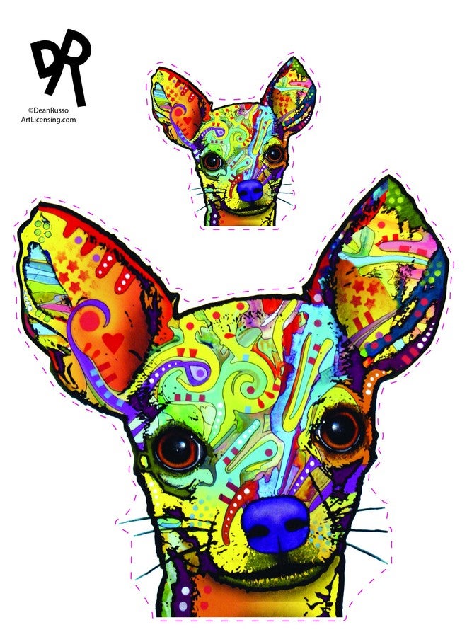 Enjoy It Dean Russo Chihuahua Car Stickers 2 Pack, Outdoor Rated Vinyl Sticker Decals for Windows, Bumpers, Laptops or Crafts - Image 3