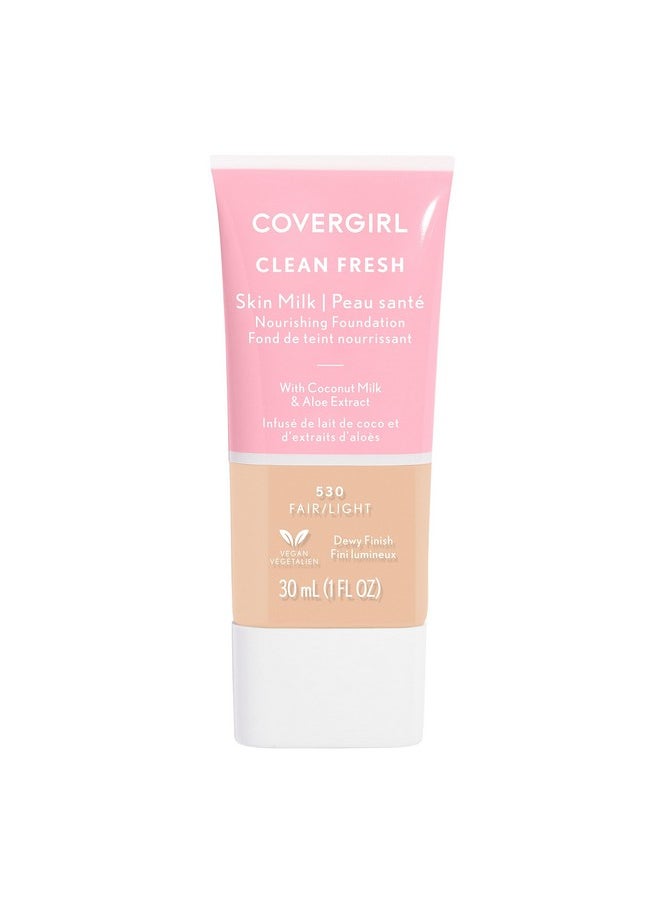 CoverGirl كريم أساس حليبي نظيف ومنعش للبشرة فاتح/فاتح 1 أونصة سائلة (عبوة واحدة)  - Image 1
