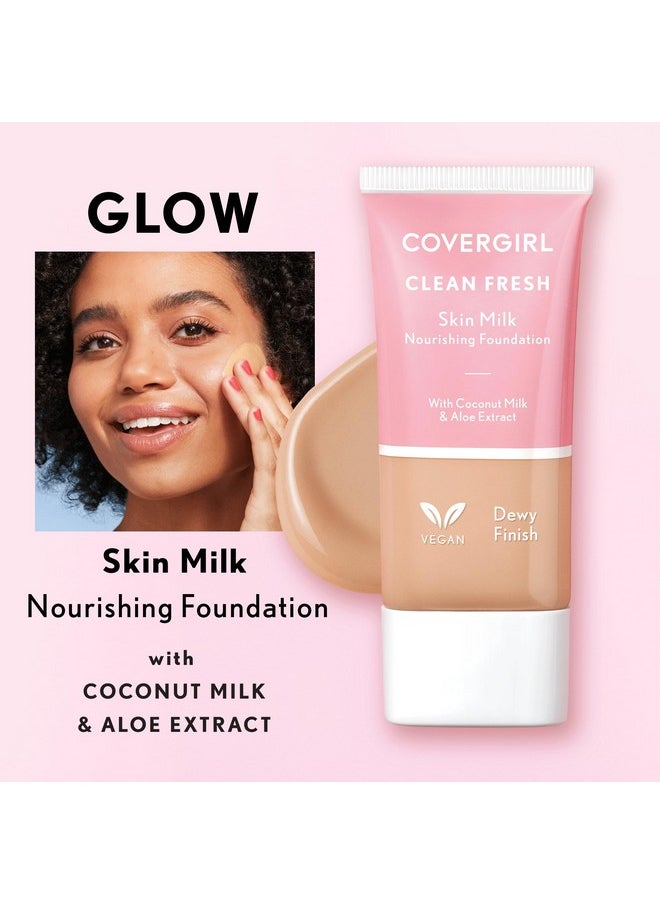CoverGirl كريم أساس حليبي نظيف ومنعش للبشرة فاتح/فاتح 1 أونصة سائلة (عبوة واحدة)  - Image 5