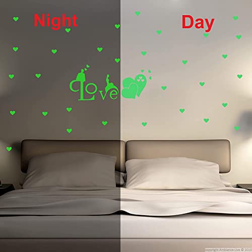 Monk Wish Glow in The Dark Decorative Radium Wall Stickers (Green, 100x55 CM) Decoration Self-Adhesive Sticker Waterproof Vinyl Sticker Religious Floor Sticker - Image 3