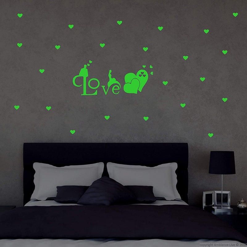 Monk Wish Glow in The Dark Decorative Radium Wall Stickers (Green, 100x55 CM) Decoration Self-Adhesive Sticker Waterproof Vinyl Sticker Religious Floor Sticker - Image 5