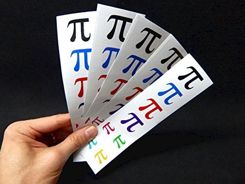 PremiumTT temporary tattoos 40 Removable Stickers Pi Symbol Pi Day Math Party Favors Decals - Image 5