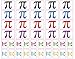 PremiumTT temporary tattoos 40 Removable Stickers Pi Symbol Pi Day Math Party Favors Decals - Image 2