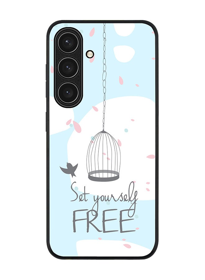 Stylizedd Rugged Black edge case for Samsung Galaxy S24 FE, Slim fit Soft Case Flexible Rubber Edges Anti Drop TPU Gel Thin Cover -  Set Yourself Free - Image 1