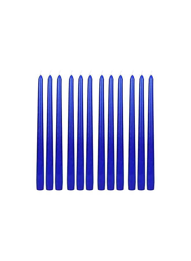 The Bros 12-Piece Taper Candles, 12-Inch, Blue - Image 2