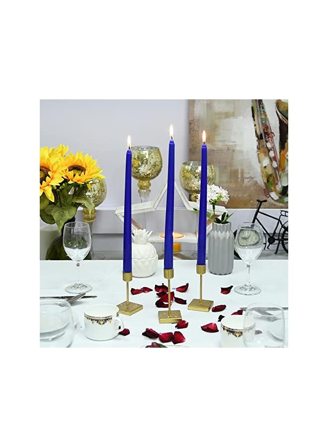 The Bros 12-Piece Taper Candles, 12-Inch, Blue - Image 4