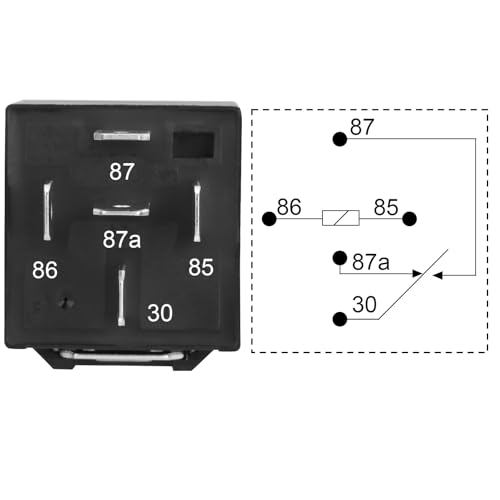 Weasch 6 Pack JD2914 Car Relay, 24V 40A, 5 Pin SPDT, Automotive Switches and Starters, Waterproof Relay for Boat Tractor Truck Motorcycle (Iron Backrest, 6) - Image 3