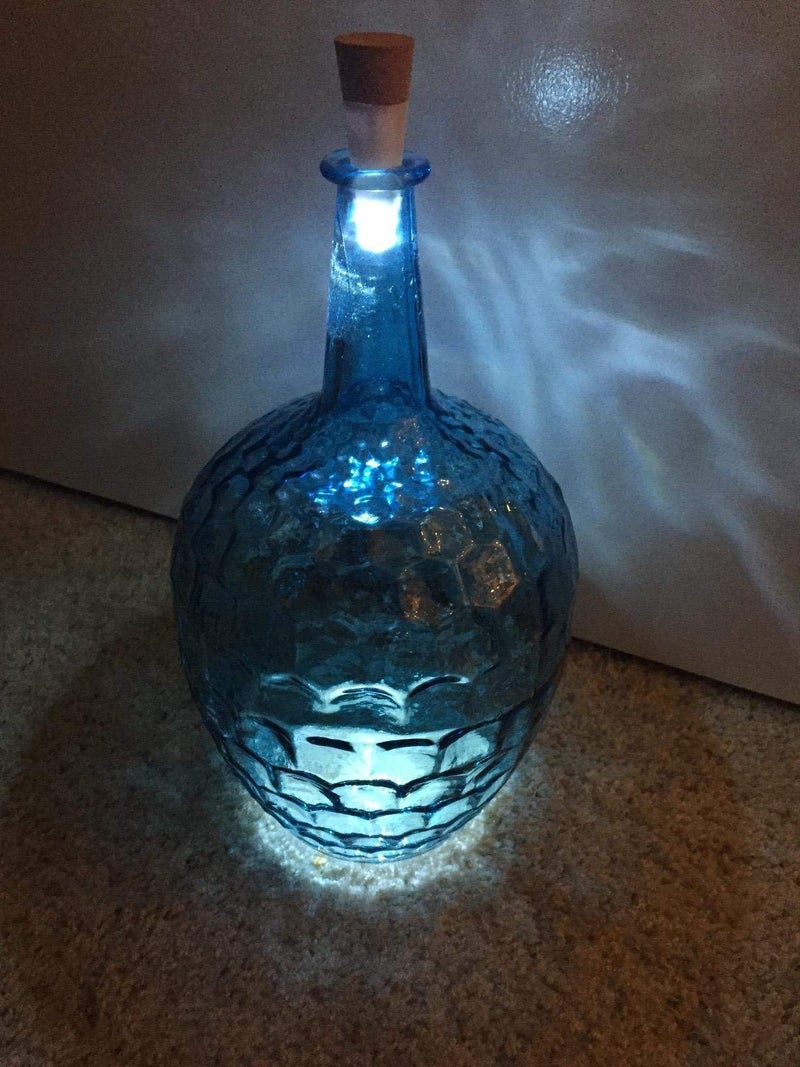 Goswot Pack of 4 USB Rechargeable Cork Shape Bottle Light 12 Lumens Durable Lamp Cork Lights for Christmas Party Decoration - Image 5