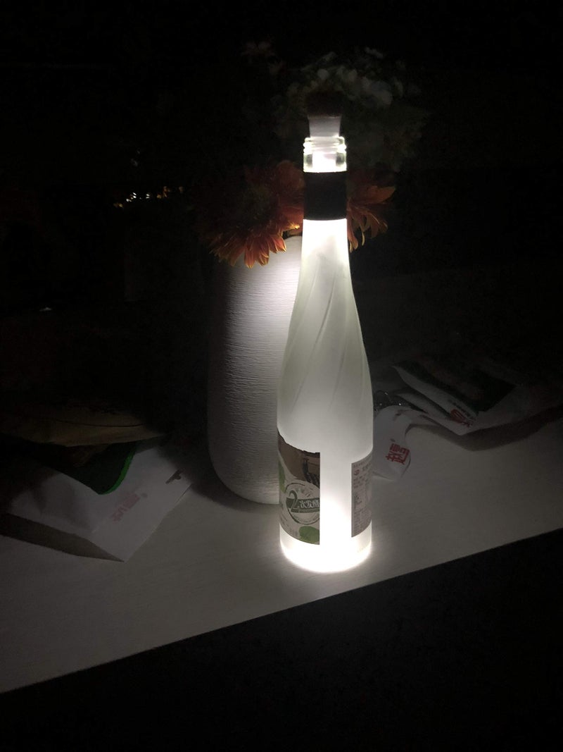 Goswot Pack of 4 USB Rechargeable Cork Shape Bottle Light 12 Lumens Durable Lamp Cork Lights for Christmas Party Decoration - Image 3