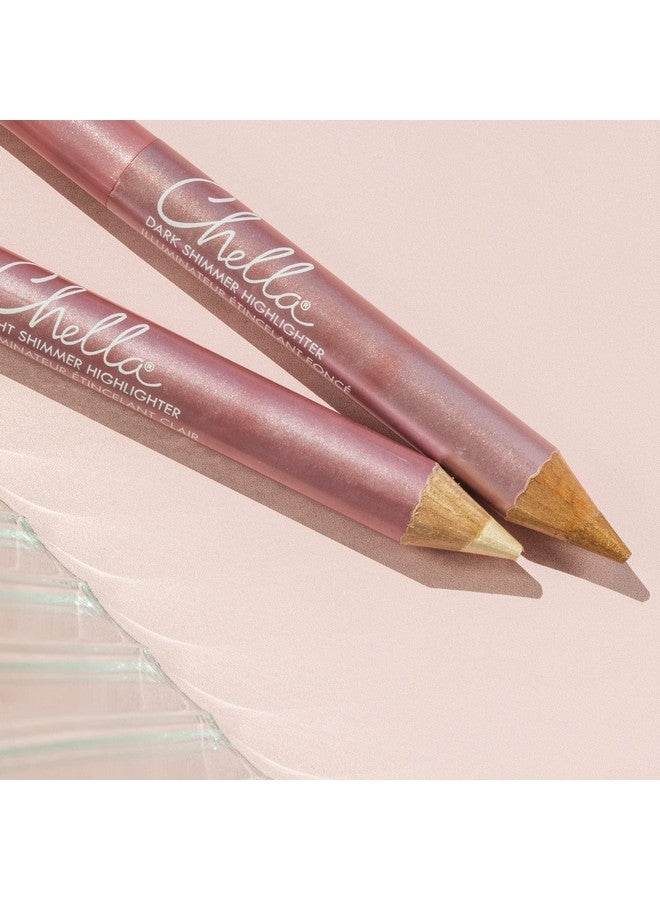 Chella Glow On The Go Highlighter Makeup Pencil Kit Set Of 2 Shimmer Highlighter Makeup Pencils - Image 4