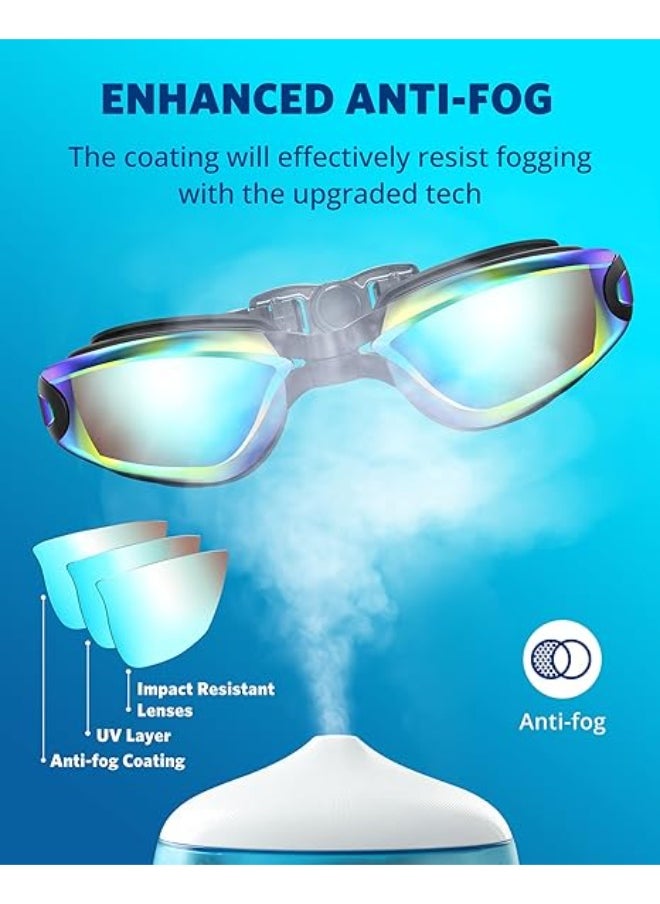 Generic Swimming Goggles No Leaking Anti-Fog Pool Goggles Swim Goggles for Adult Men Women Youth, UV Protection Clear Vision  - Image 2