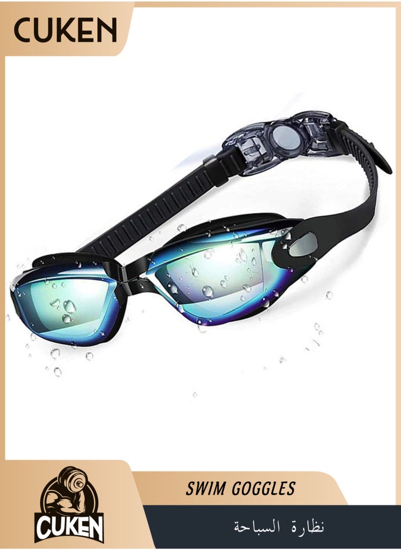 Generic Swimming Goggles No Leaking Anti-Fog Pool Goggles Swim Goggles for Adult Men Women Youth, UV Protection Clear Vision  - Image 1