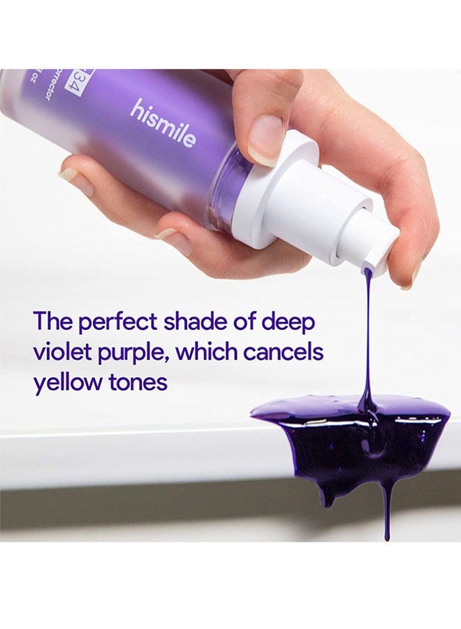 HiSmile V34 Toothpaste Teeth Whitening Booster Effective Fast Brighten Cleaning Tooth Colour Corrector to Remove Tooth Stains and Change Yellow Teeth for Sensitive Teeth 30ml - Image 4