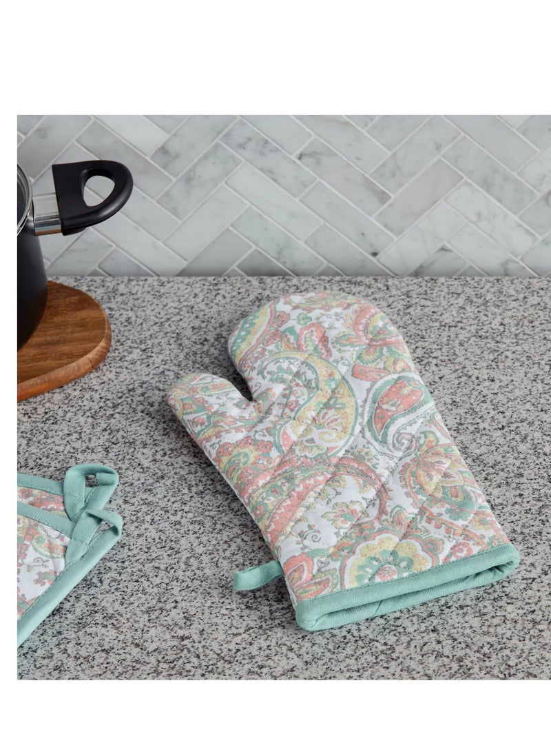 Pastel Paisley Oven Mitten  - Image 1