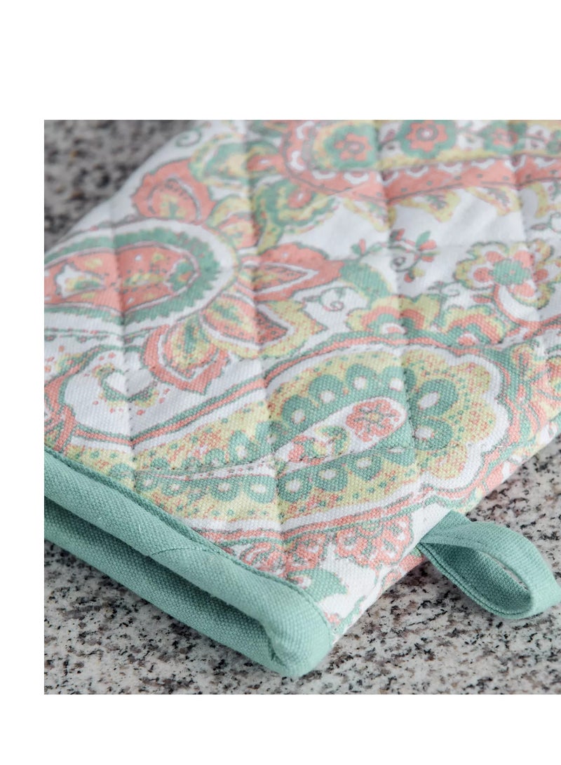 Pastel Paisley Oven Mitten  - Image 2