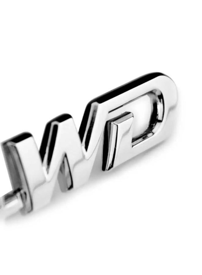 بيعتكلها ملصق شعار ثلاثي الأبعاد معدني ثلاثي الأبعاد مطبوع عليه حروف 4WD لصندوق السيارة الخلفي، ملصق ذاتي اللصق لسيارات الدفع الرباعي، ملحقات تزيين السيارة - Image 3