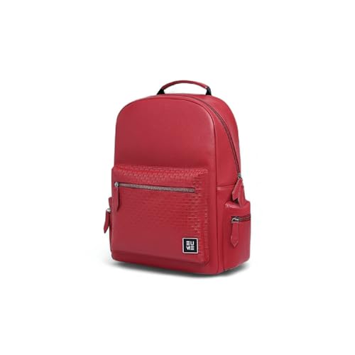 EUME Cosmo 16L Laptop Bag for Men, Carmine Red | 1 Large Compartment Office Laptop Backpacks | Fits Up to 13.5" Laptop | Premium Vegan Leather | Travel Bag | Bagpacker Bag for Men and Women - Image 1