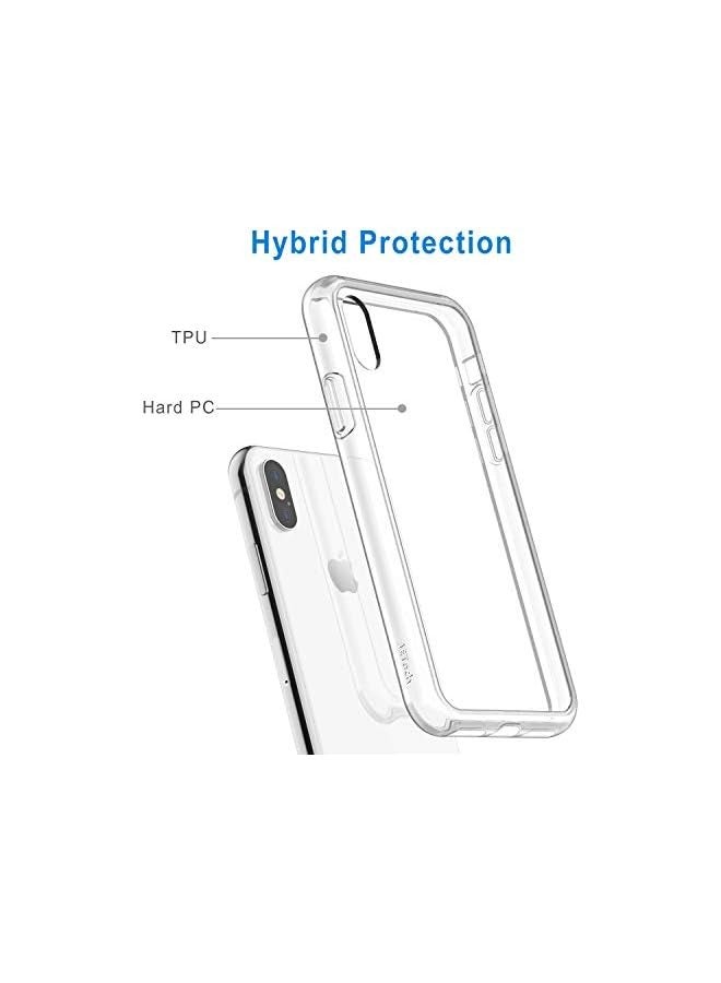 Jetech Case for iPhone Xs Max 6.5-Inch, Non-Yellowing Shockproof Phone Bumper Cover, Anti-Scratch Clear Back (Clear) - Image 2