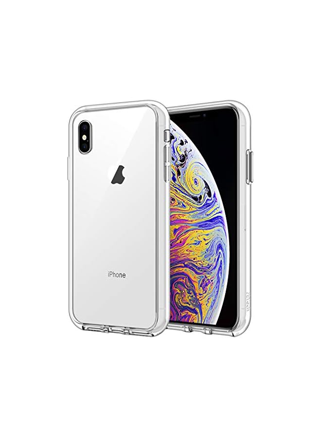 Jetech Case for iPhone Xs Max 6.5-Inch, Non-Yellowing Shockproof Phone Bumper Cover, Anti-Scratch Clear Back (Clear) - Image 1
