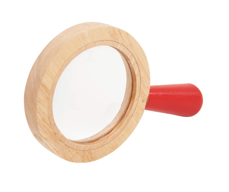 TickiT72225 Wooden Hand Lens Magnifying Lens for Toddlers Children Wooden Magnifier