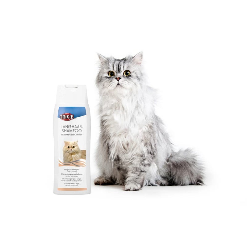 Trixie Cat Shampoo for Long Hair, Perfect for Getting Long Coats, Provides Easy Rinse and Maintenance of Long Fur - 250 ml - Image 3