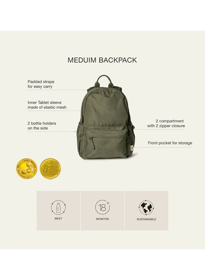Citron Medium Backpack - Cool Kid - Durable & Spacious Backpack for Kids - Eco-Friendly RPET Material - Multiple Compartments & Adjustable Straps - Ideal for School & Travel  - Image 3