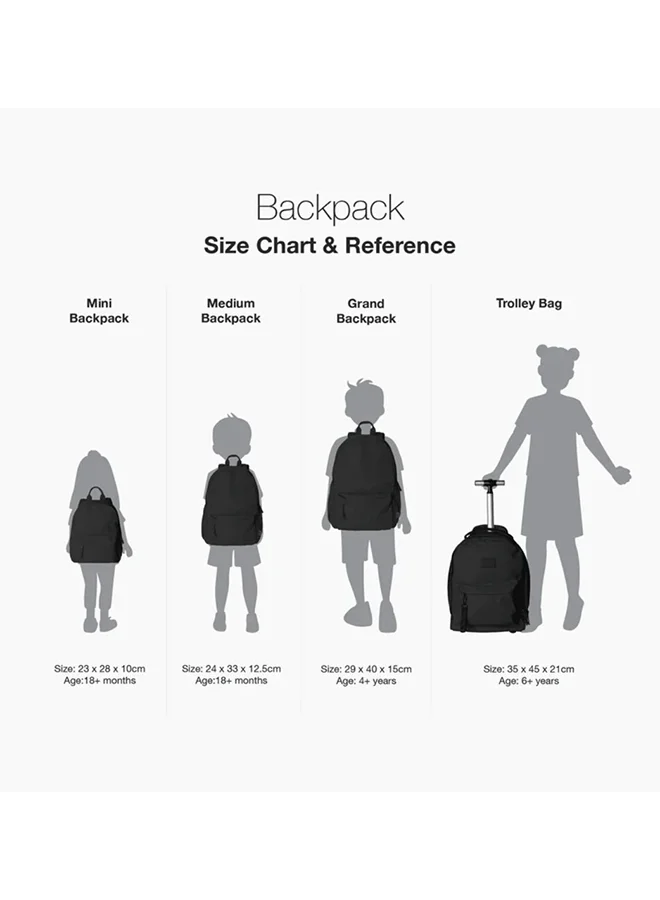 Citron Medium Backpack - Cool Kid - Durable & Spacious Backpack for Kids - Eco-Friendly RPET Material - Multiple Compartments & Adjustable Straps - Ideal for School & Travel