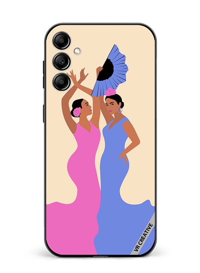 VR CREATIVE Protective Case Cover For Samsung Galaxy A14 5G/A14 Spanish Women Dancing Flamenco Design Multicolour - Image 1